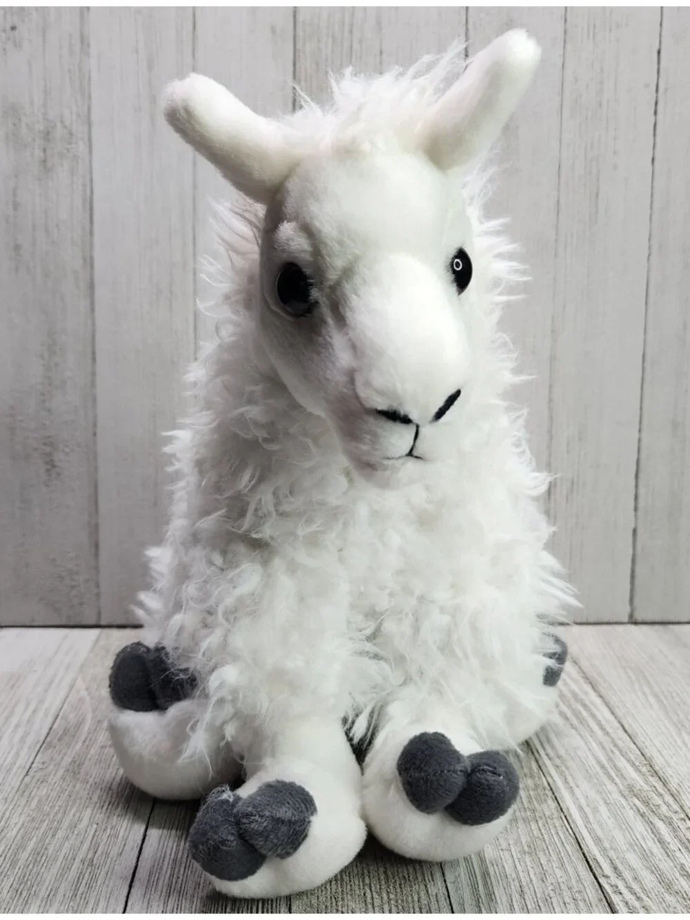 Wild Republic Sitting Llama Plush White Stuffed Animal Soft Toy 9'' Tall